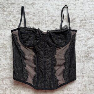 Urban Outfitters Black Corset Top – Size L